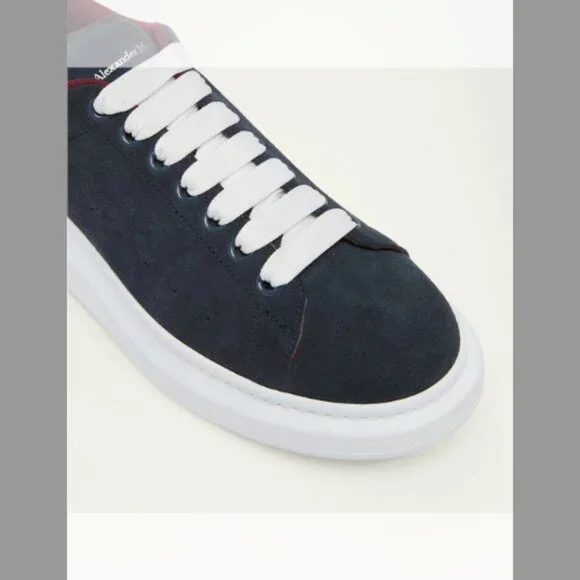 McQueen NIB Men's Suede Leather-Backstay Oversized Sneakers(ORIG.$650) (8) (41)